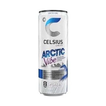 CELSIUS Arctic Vibe Frozen Berry Energy Drink - Pack of 12