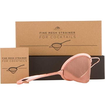 A Bar Above Professional Bartender Fine Mesh Sieve Strainer, Rust Proof, 304 Stainless Steel Cocktai...