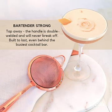 A Bar Above Copper Cocktail Strainer for Perfect Drinks
