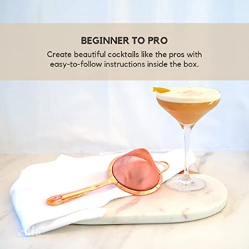 A Bar Above Copper Cocktail Strainer for Perfect Drinks