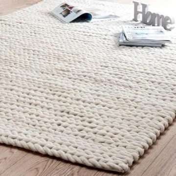 Generic Pella Off White Rug - Cozy, Stylish Knotted Rug for Living Rooms and Bedrooms
