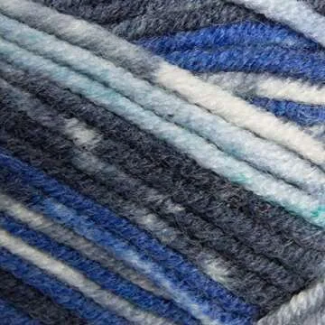 Lion's Pride Woolspun Yarn in Ocean Print for Creatives