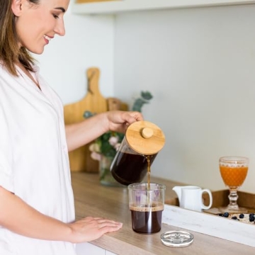 Luxfuel 13oz Tumbler Glass with Straw & Lid - 2 Pack