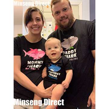 Minseng Direct My First Birthday Outfit Funny Shark