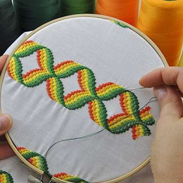 Pllieay 12 Bamboo Embroidery Hoops for Crafts