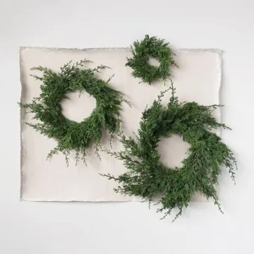 Charming Faux Juniper Wreath for Holiday Cheer