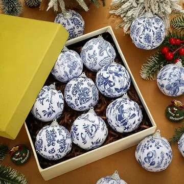Liliful Chinoiserie Ornaments for Elegant Holiday Decor