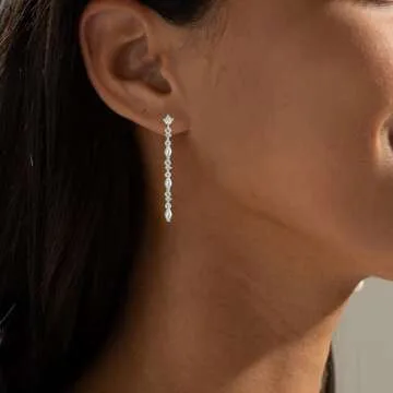 Elegant Selfrose Silver Dangle Earrings for Women