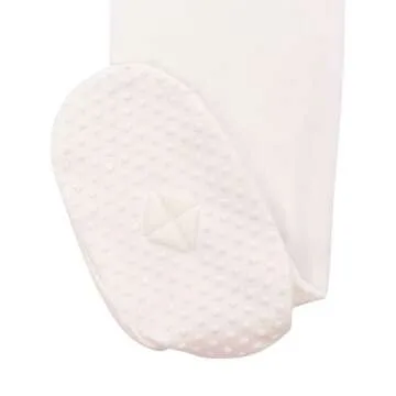 KYTE BABY Unisex Zipper Closure Footies, Rayon Made From Bamboo (0-3 Months, Cloud)