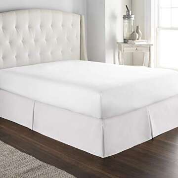 Luxury Box Pleated Bed Skirt King Size - 800 Thread Count