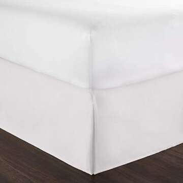 Luxury Box Pleated Bed Skirt King Size - 800 Thread Count