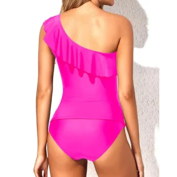 Yonique Women's Stylish Two Piece Tummy Control Swimsuits