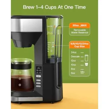 Famiworths Hot Iced Coffee Maker for K Cups & Ground Coffee