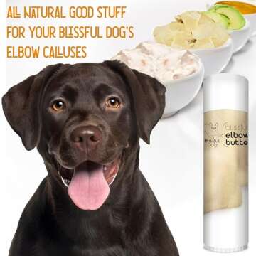 The Blissful Dog Elbow Butter, Moisturizer for Dry, Cracked Elbow Calluses, Versatile Dog Balm, Lick...
