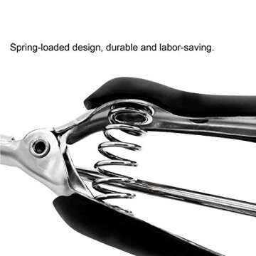 Cookie Scoops for Baking Set of 3, Ice Cream Scoop 18/8 Stainless Steel with Anti Slip Rubber Grip