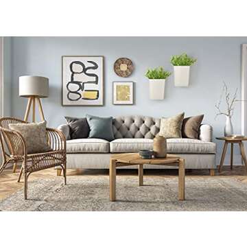 Dahey 2 Packs Metal Wall Planter with Artificial Plants, Farmhouse Wall Decor Hanging Wall Vase Boxs...