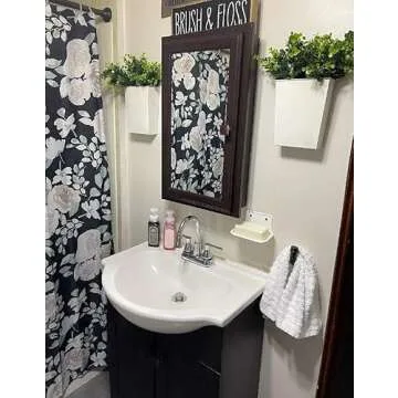 Dahey 2 Packs Metal Wall Planter with Artificial Plants, Farmhouse Wall Decor Hanging Wall Vase Boxs Galvanized Flowers Holder for Country Rustic Home Wall Decor, White