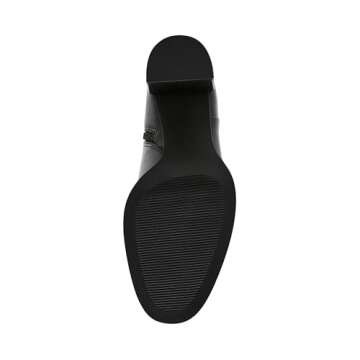 Steve Madden Women's Jozie Ankle Boot, Black Leather, 7.5