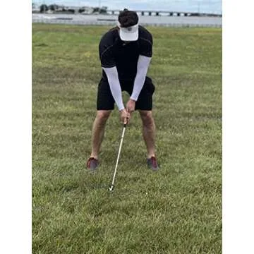 Aegend Sun Protection Cooling Arm Sleeves Sun Sleeves for Men & Women for Cycling, Running, Basketball, Football, Golf, Volleyball, Driving, White 2 Pairs