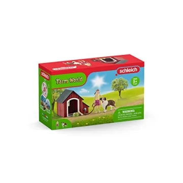 Schleich Dog Kennel Playset for Kids Aged 3-8 - 5 Pieces