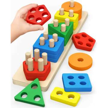 Montessori Sorting & Stacking Toys for Toddlers