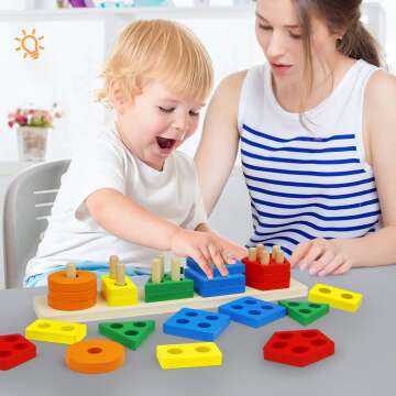 Montessori Sorting & Stacking Toys for Toddlers