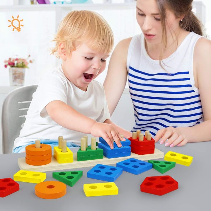 Montessori Sorting & Stacking Toys for Toddlers