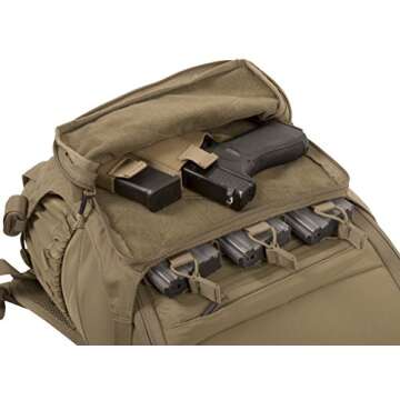 Helikon-Tex Bail Out Bag aka BOB Backpack, Low-Profile, Car Seat Attachable, Urban Line, Coyote Brown