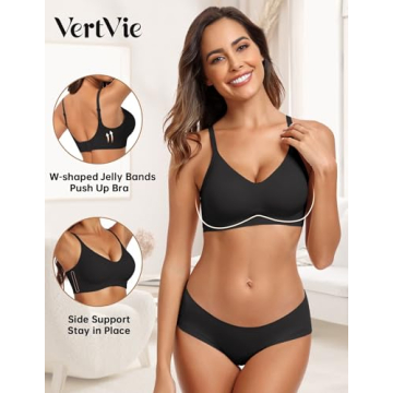 Vertvie Women’s Seamless Wireless Comfort Bra - Soft, Supportive & Versatile