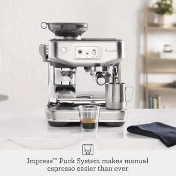 Breville Barista Touch Impress Espresso Machine BES881BTR - Experience Coffee Perfection