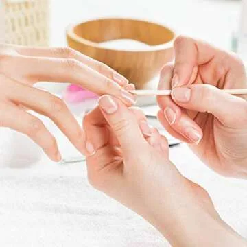 AHIER 100 PCS Orange Wood Sticks for Perfect Nails