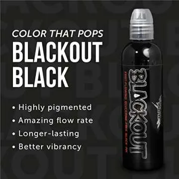 World Famous Blackout Black Tattoo Ink for Professionals