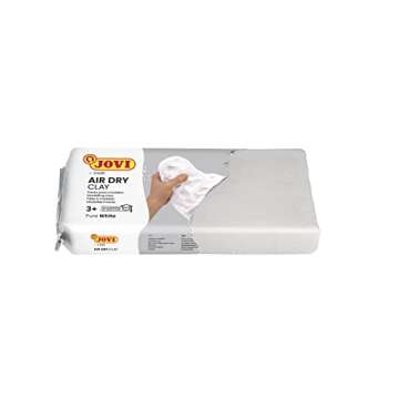 Jovi Air-Dry Modeling Clay; 1.1 lb. White, Non-staining, Perfect for Arts and Crafts Projects