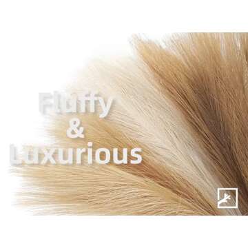 Stylish ZIFTY 6pcs Pampas Grass - Elegant Faux Decor