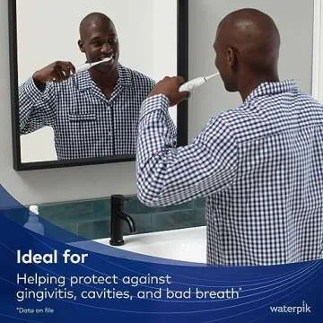 Waterpik Sensonic Sonic Electric Toothbrush for Adults - Rechargeable, Travel Case, 3 Modes, USB Cha...