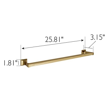 Millbridge 24-inch Polished Brass Towel Bar - Design House