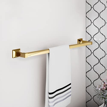 Millbridge 24-inch Polished Brass Towel Bar - Design House