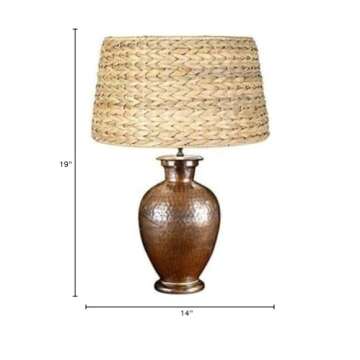 Upgradelights Seagrass 19 Inch Lampshade for Bright Spaces