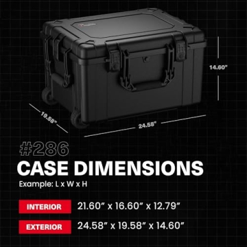 Condition 1 25" Waterproof Hard Travel Case with Wheels