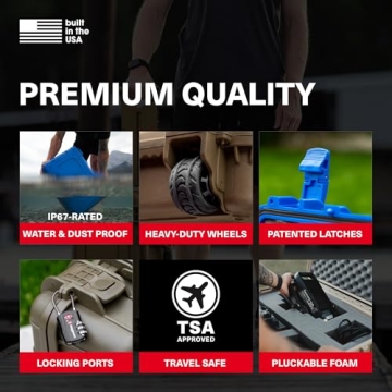 Condition 1 25" Waterproof Hard Travel Case with Wheels