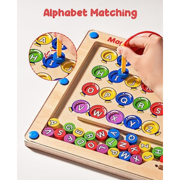 JoyCat Magnetic Alphabet Maze Board for Toddlers