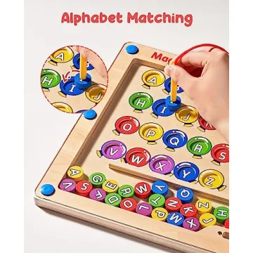 JoyCat Magnetic Alphabet Maze Board for Toddlers