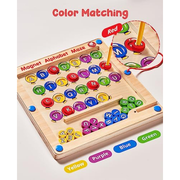 JoyCat Magnetic Alphabet Maze Board for Toddlers