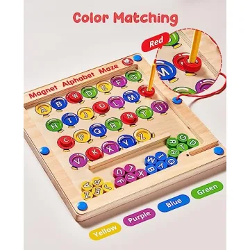 JoyCat Magnetic Alphabet Maze Board for Toddlers