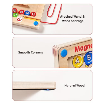 JoyCat Magnetic Alphabet Maze Board for Toddlers
