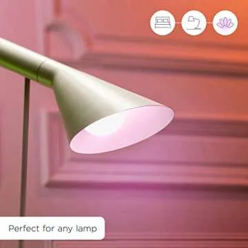 WiZ 60 Watt EQ A19 Smart Bulbs, WiFi Connected LED Light Bulbs - RGB+ Color Changing, Tunable and Dimmable, Compatible with Alexa and Google Home Assistant, No Hub Required, 4 Pack