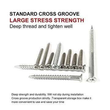 Leanking Plastic Drywall Wall Anchors Screws Assortment Kit 300 Pieces