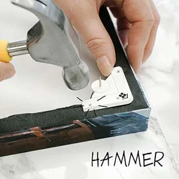 Under the Roof Decorating 5-100200 20 lbs Place&Push Canvas Hangers , White