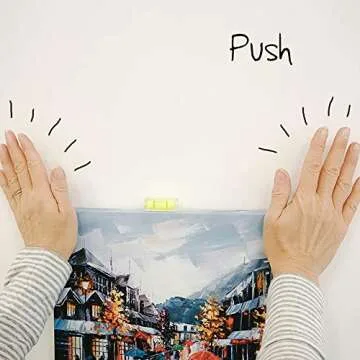 Under the Roof Decorating 5-100200 20 lbs Place&Push Canvas Hangers , White