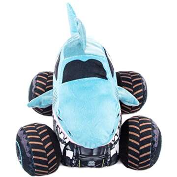 Jay Franco Monster Jam Plush Stuffed Megalodon Pillow Buddy - Super Soft Polyester Microfiber, 16 in...